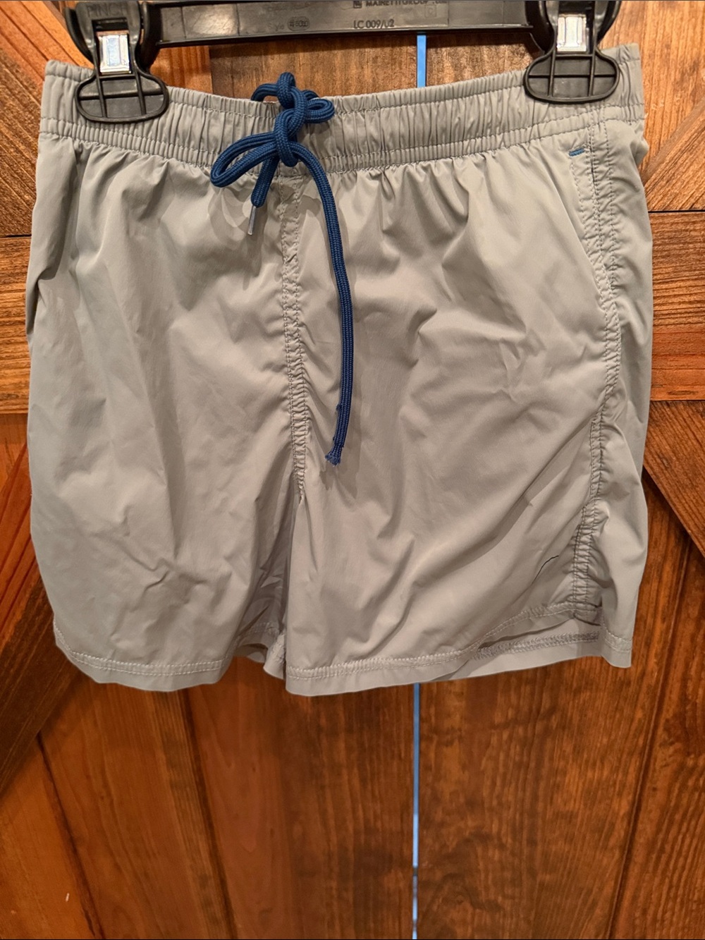Properly Tied Performance Shorts with Blue Drawcord/Gray-Youth Medium